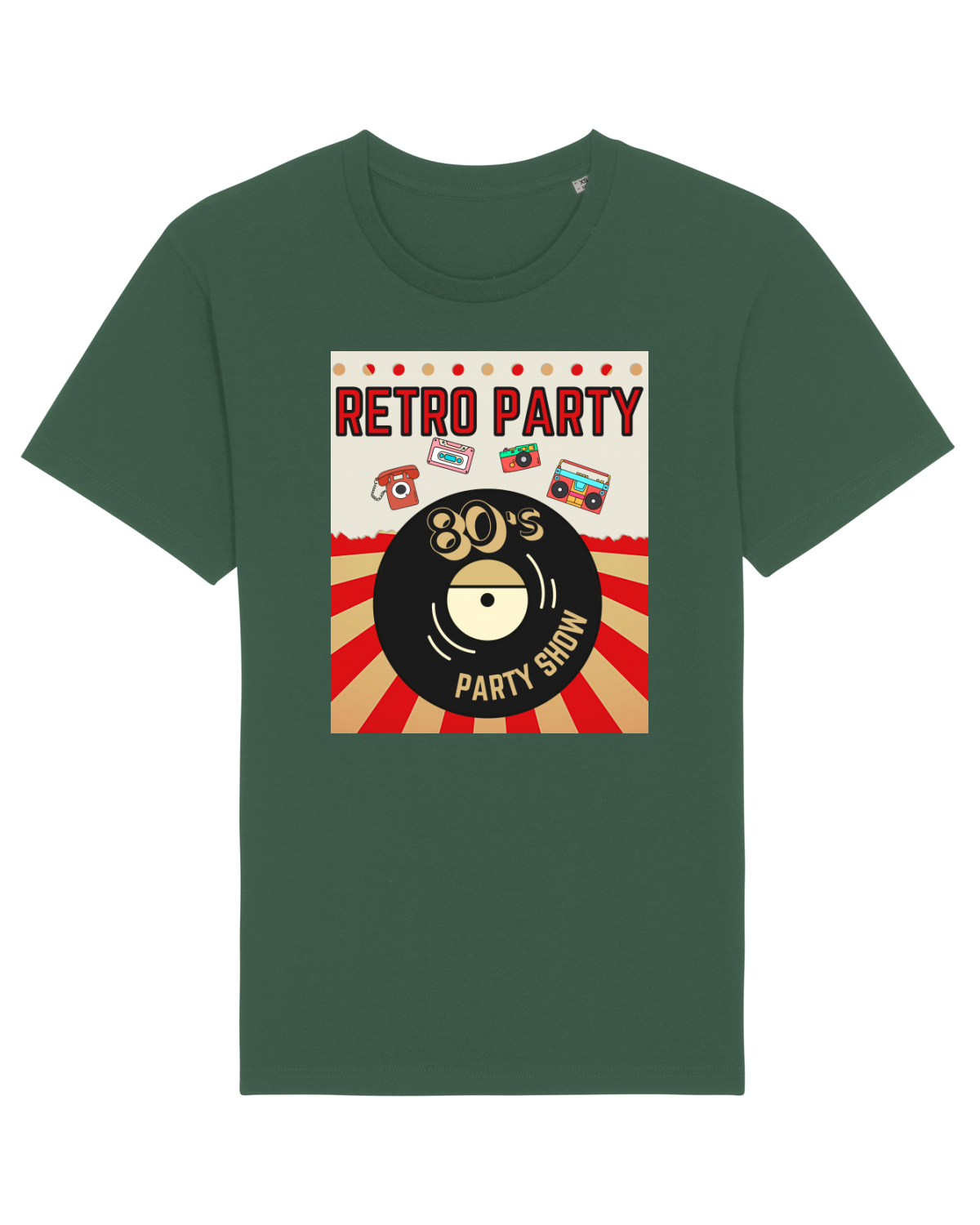 Tricou mânecă scurtă Unisex Rocker Bottle Green