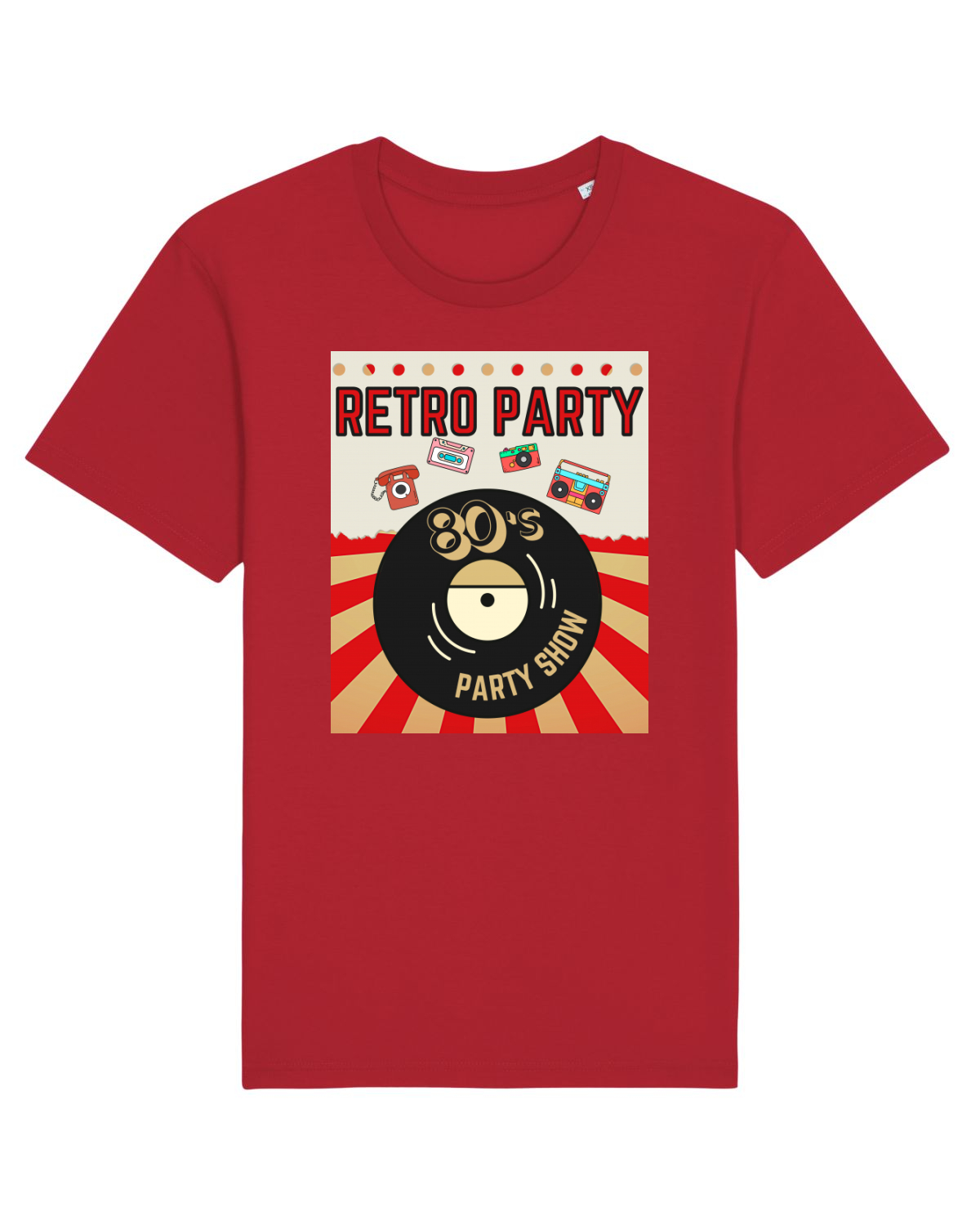 Tricou mânecă scurtă Unisex Rocker Red