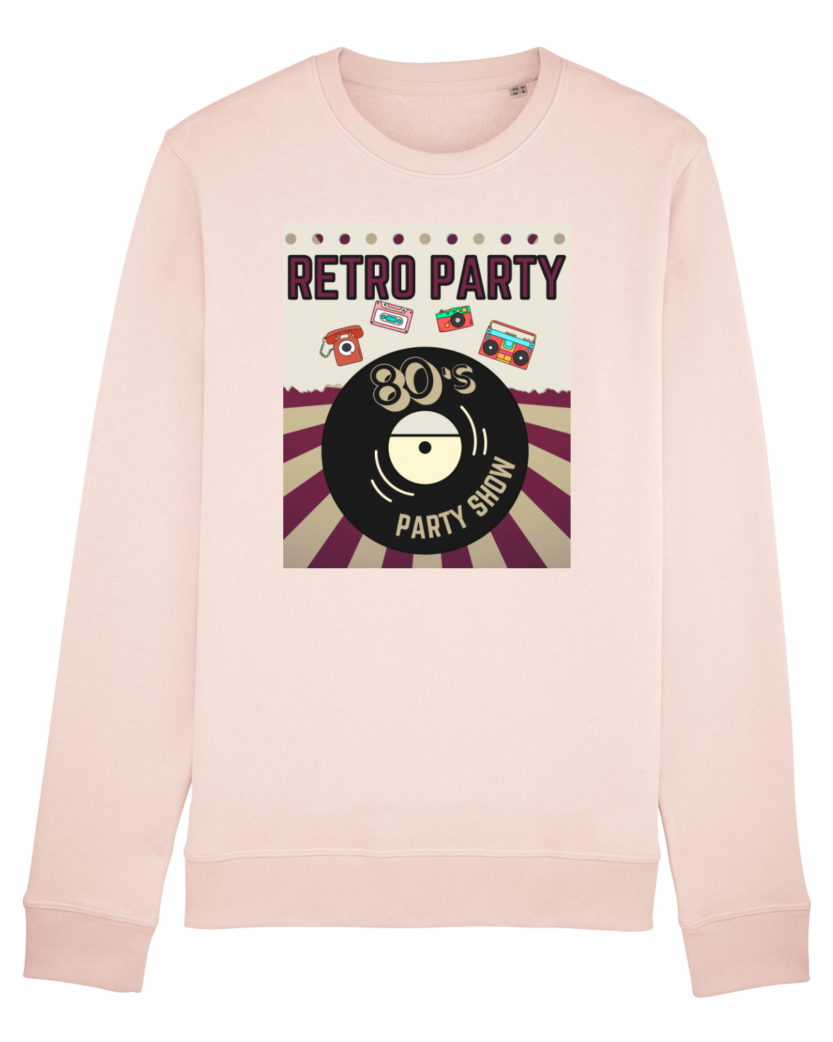 Bluză mânecă lungă Unisex Rise Candy Pink
