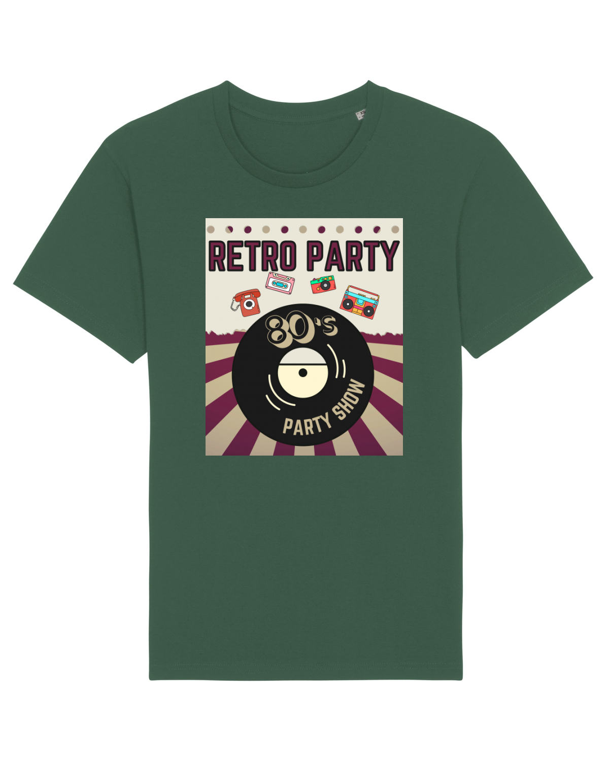 Tricou mânecă scurtă Unisex Rocker Bottle Green