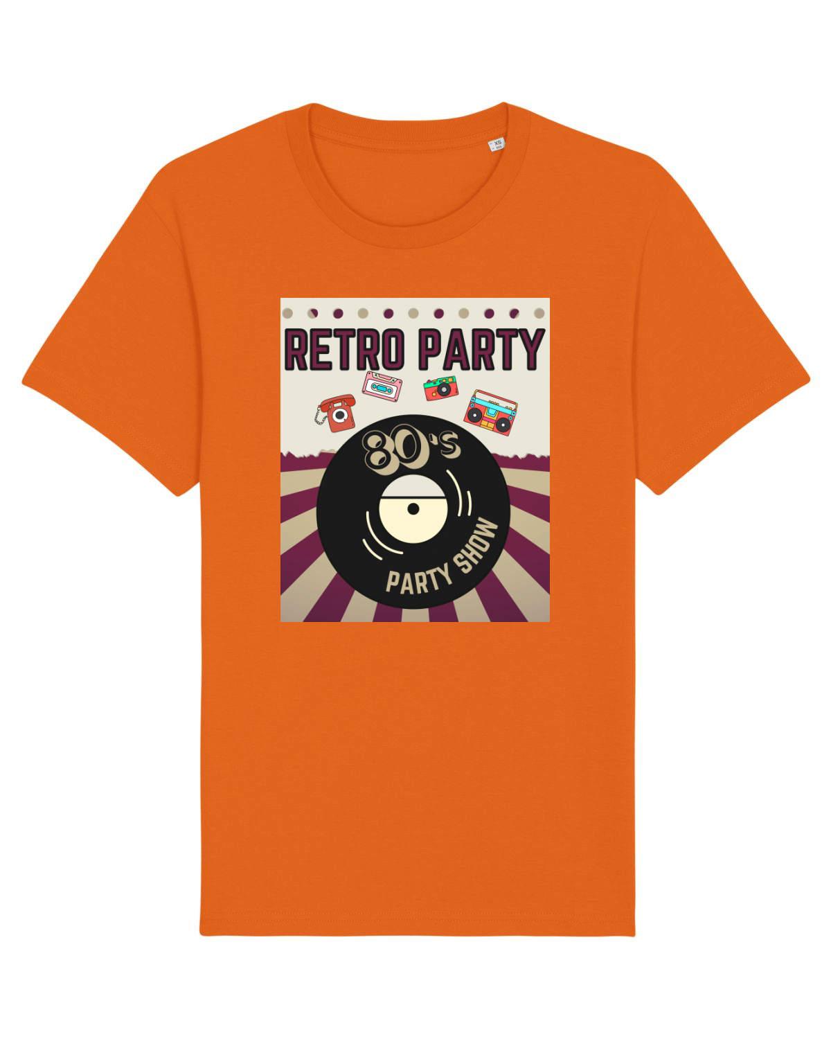 Tricou mânecă scurtă Unisex Rocker Bright Orange