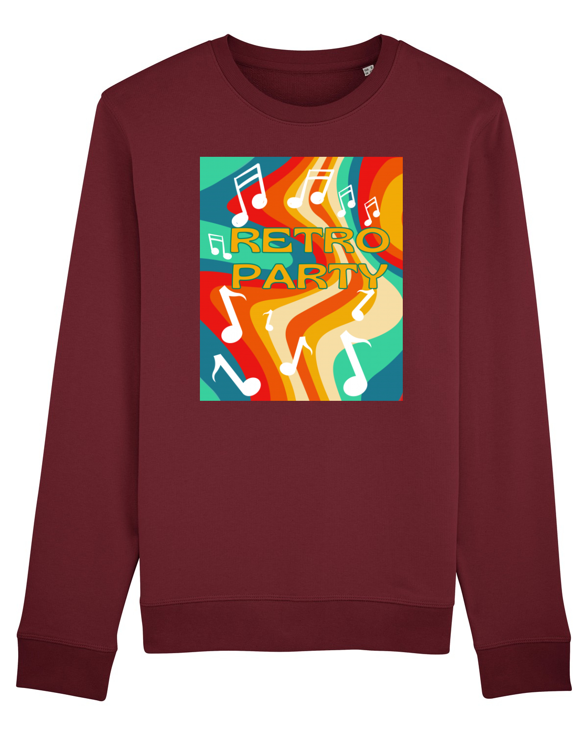 Bluză mânecă lungă Unisex Rise Burgundy