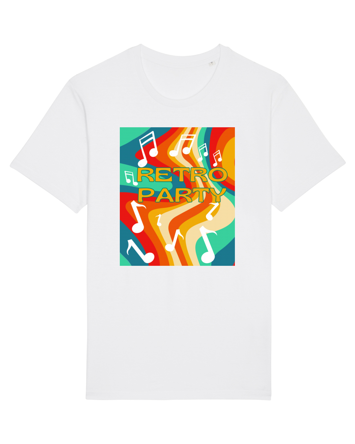 Tricou mânecă scurtă Unisex Rocker White