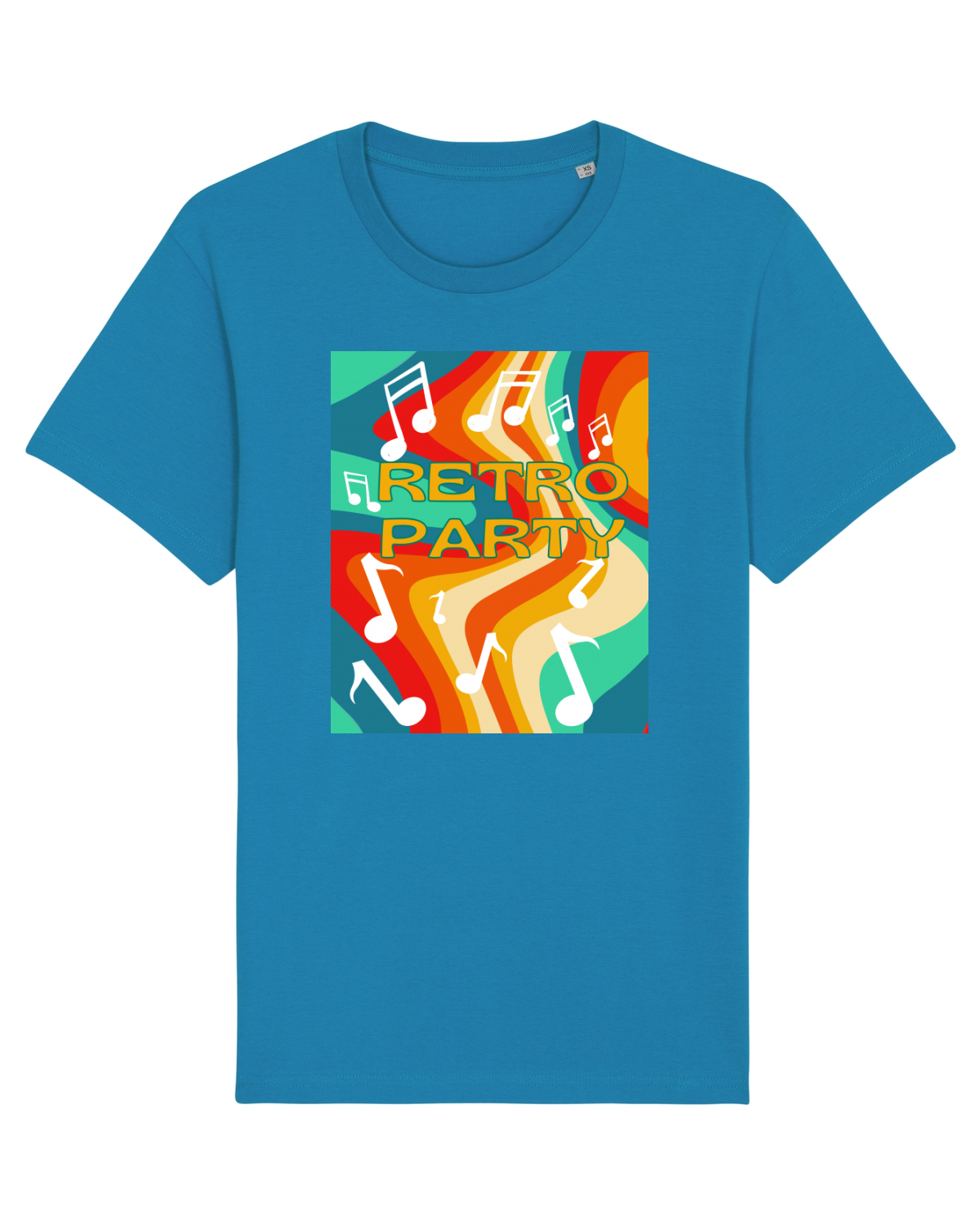 Tricou mânecă scurtă Unisex Rocker Azur