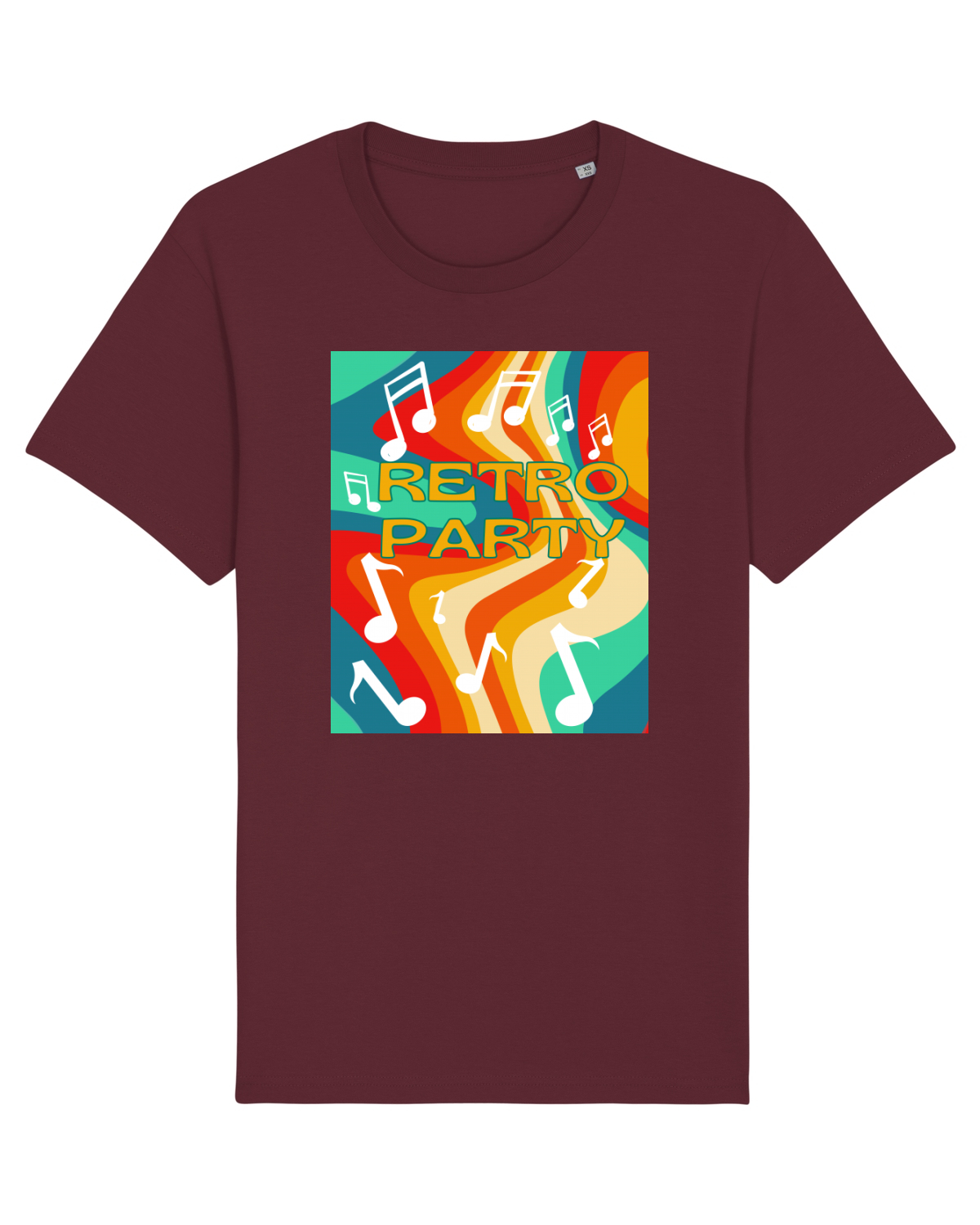 Tricou mânecă scurtă Unisex Rocker Burgundy