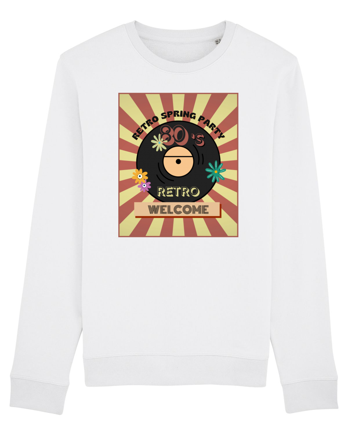 Bluză mânecă lungă Unisex Rise White
