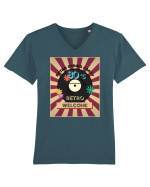 Retro party Tricou mânecă scurtă guler V Bărbat Presenter