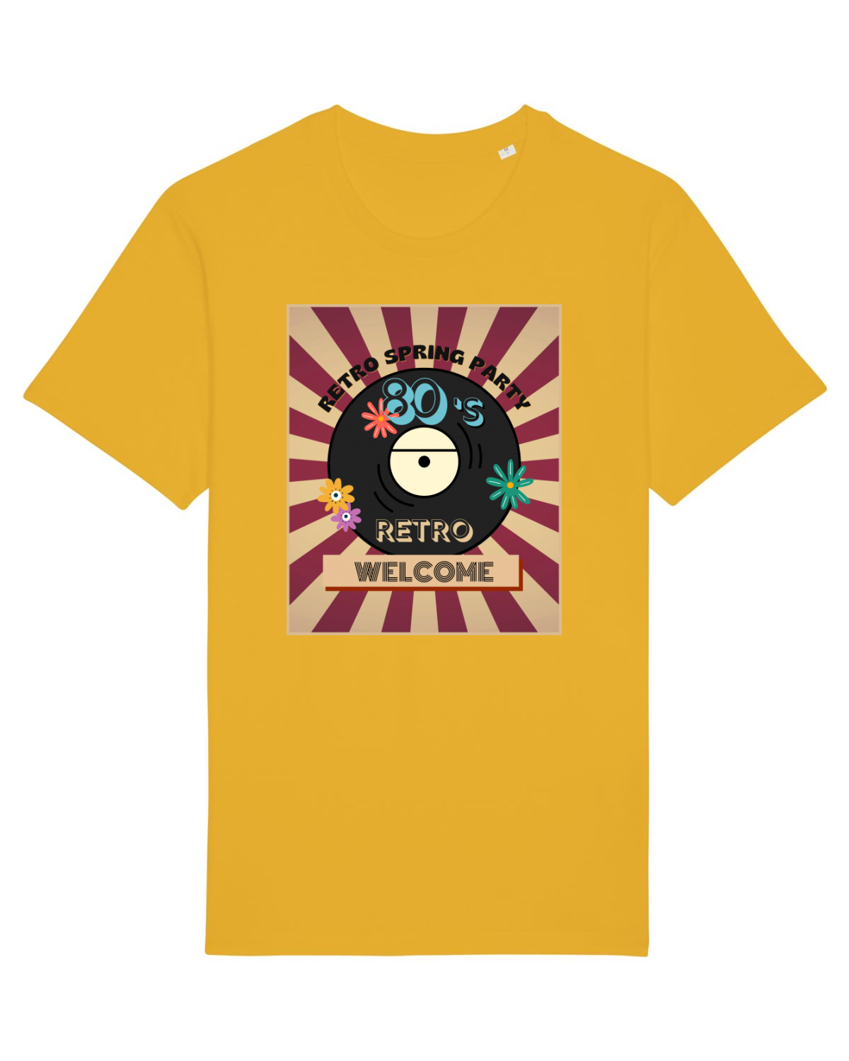 Tricou mânecă scurtă Unisex Rocker Spectra Yellow