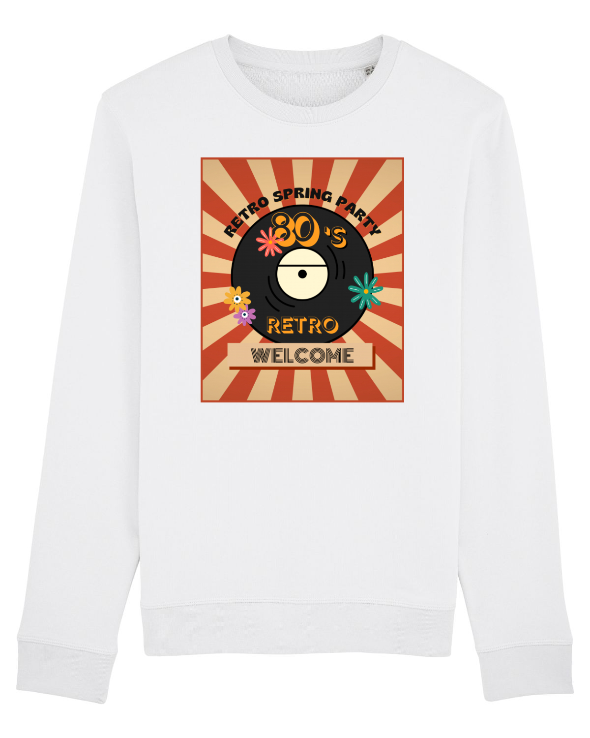 Bluză mânecă lungă Unisex Rise White