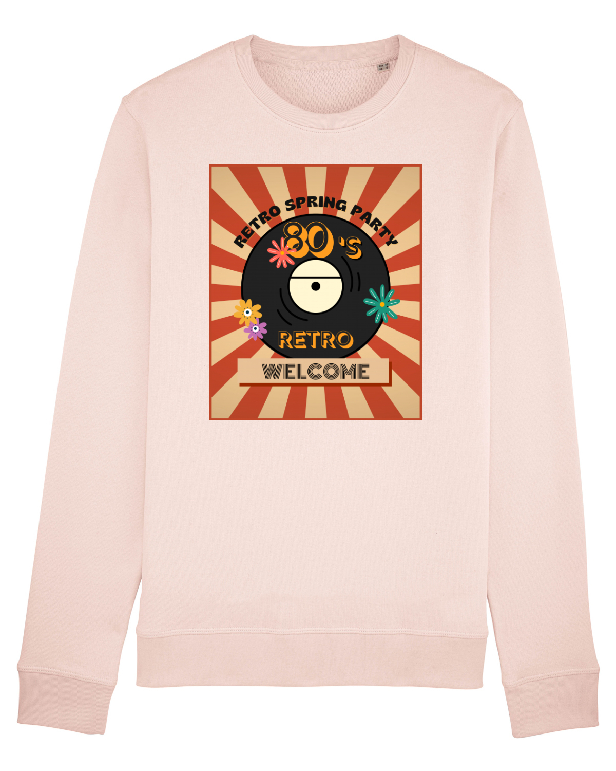 Bluză mânecă lungă Unisex Rise Candy Pink