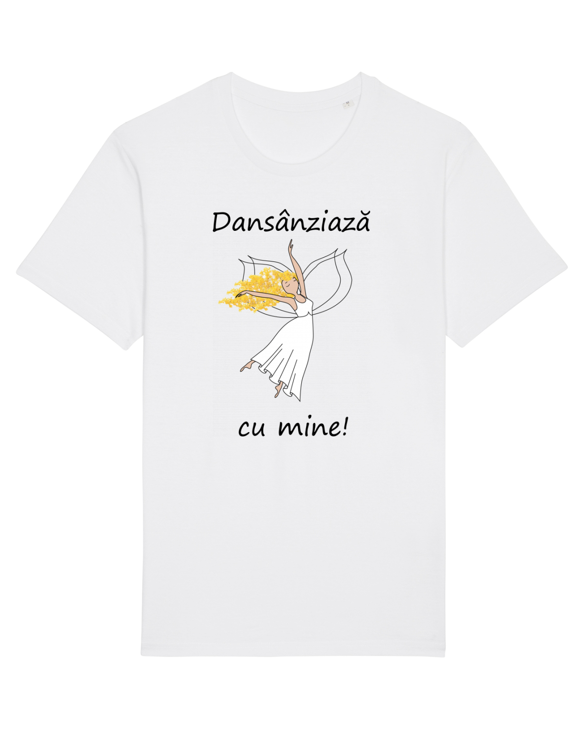 Tricou mânecă scurtă Unisex Rocker White