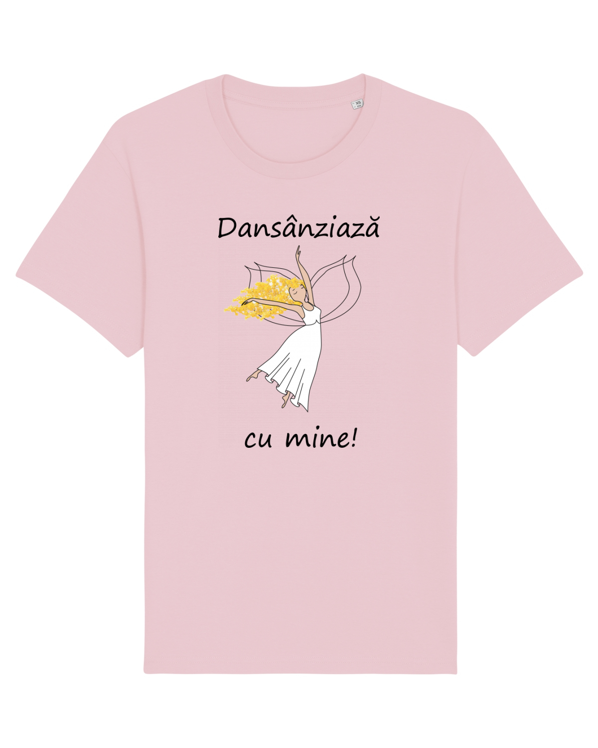 Tricou mânecă scurtă Unisex Rocker Cotton Pink