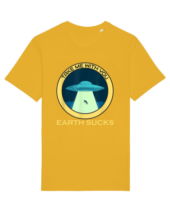 Earth Sucks Take Me With You Funny Alien Spectra Yellow