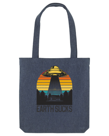 Earth Sucks Take Me With You Funny Alien Abduction Midnight Blue