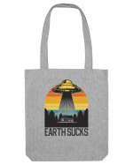 Earth Sucks Take Me With You Funny Alien Abduction Sacoșă textilă