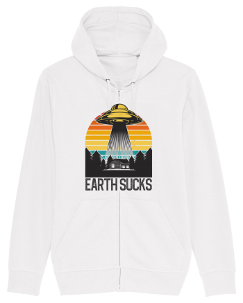 Earth Sucks Take Me With You Funny Alien Abduction White