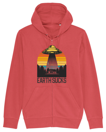 Earth Sucks Take Me With You Funny Alien Abduction Carmine Red
