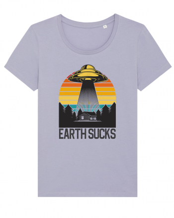 Earth Sucks Take Me With You Funny Alien Abduction Lavender