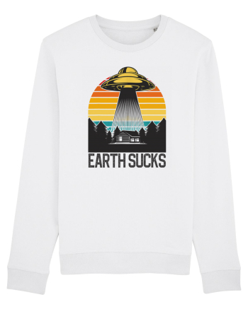 Earth Sucks Take Me With You Funny Alien Abduction White