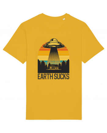 Earth Sucks Take Me With You Funny Alien Abduction Spectra Yellow
