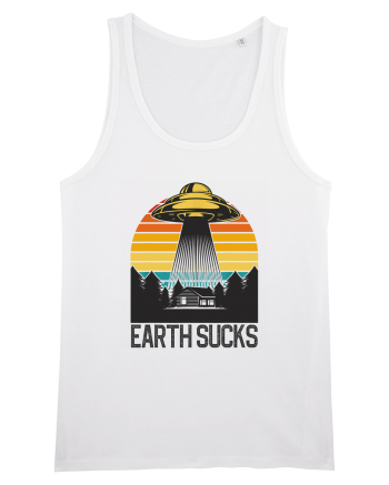 Earth Sucks Take Me With You Funny Alien Abduction White