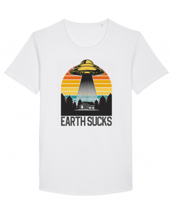 Earth Sucks Take Me With You Funny Alien Abduction White