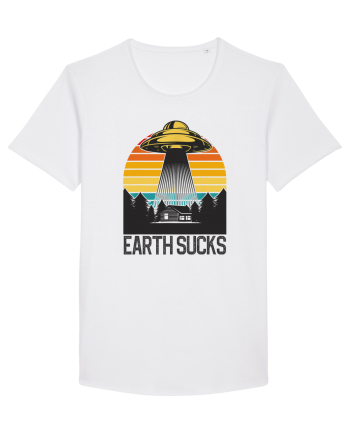 Earth Sucks Take Me With You Funny Alien Abduction White