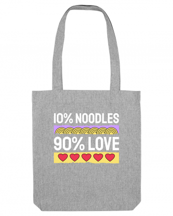 10% Noodles 90% Love Heather Grey