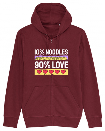 10% Noodles 90% Love Burgundy