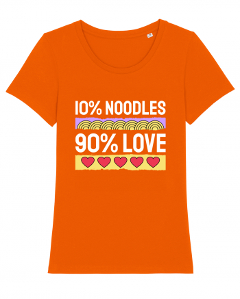 10% Noodles 90% Love Bright Orange