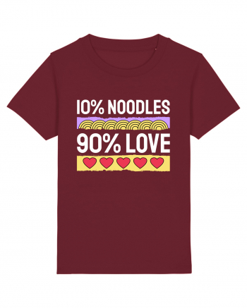 10% Noodles 90% Love Burgundy