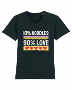 10% Noodles 90% Love Tricou mânecă scurtă guler V Bărbat Presenter