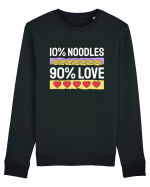 10% Noodles 90% Love Bluză mânecă lungă Unisex Rise