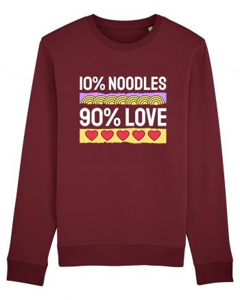 10% Noodles 90% Love Burgundy