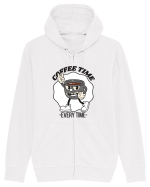 Coffee Time Every Time Hanorac cu fermoar Unisex Connector