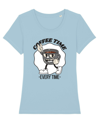 Coffee Time Every Time Sky Blue