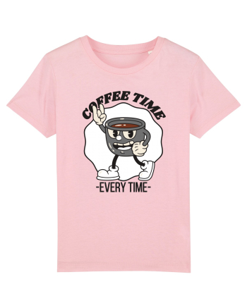 Coffee Time Every Time Cotton Pink
