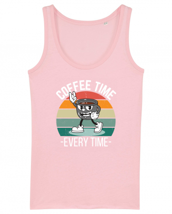 Coffee Time Every Time Cotton Pink