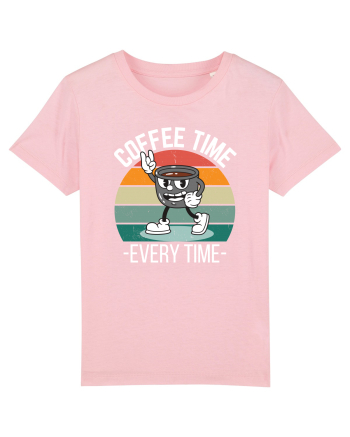 Coffee Time Every Time Cotton Pink
