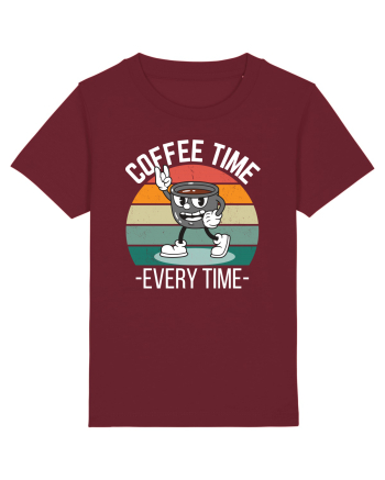 Coffee Time Every Time Burgundy