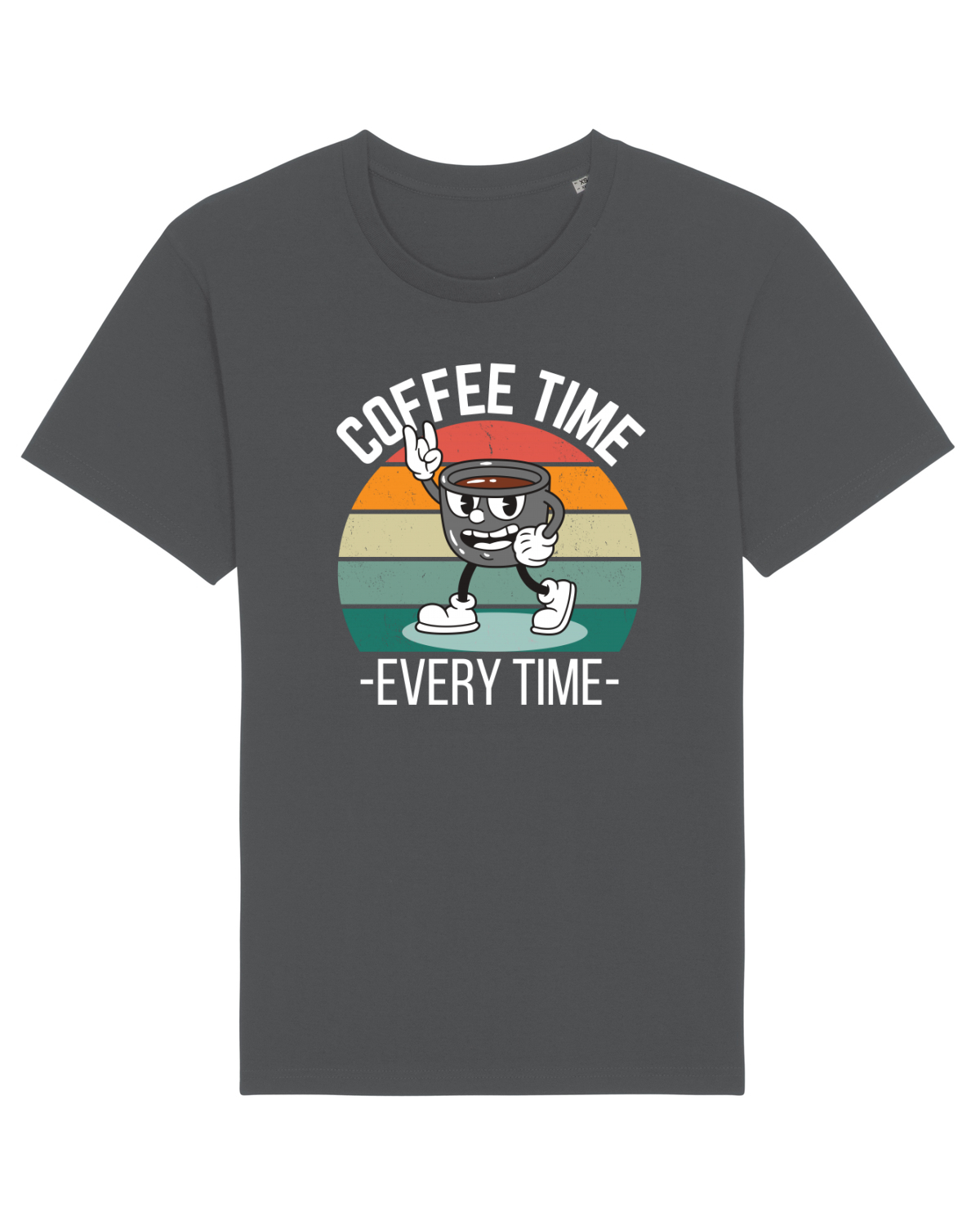 Tricou mânecă scurtă Unisex Rocker Anthracite