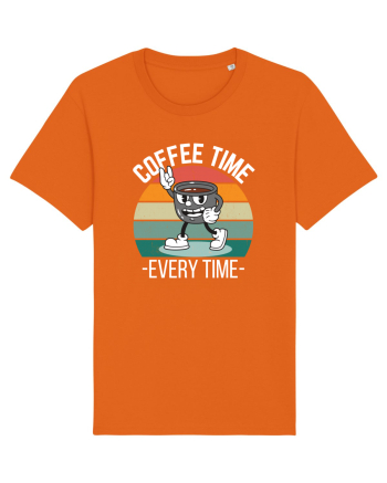 Coffee Time Every Time Bright Orange