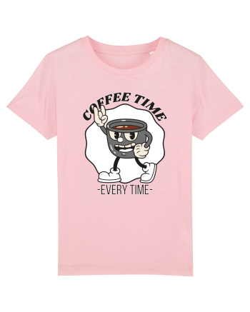 Coffee Time Every Time Cotton Pink