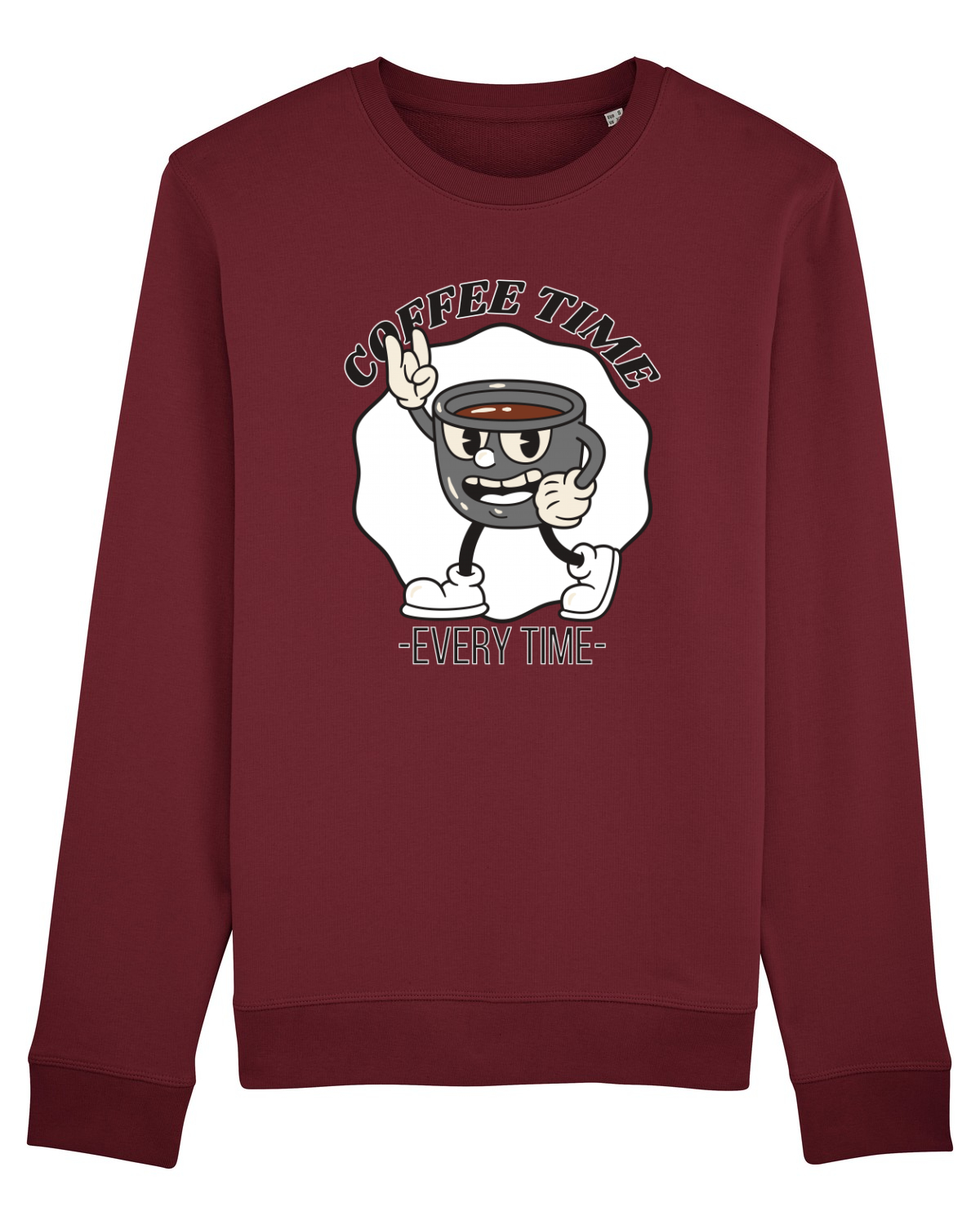 Bluză mânecă lungă Unisex Rise Burgundy