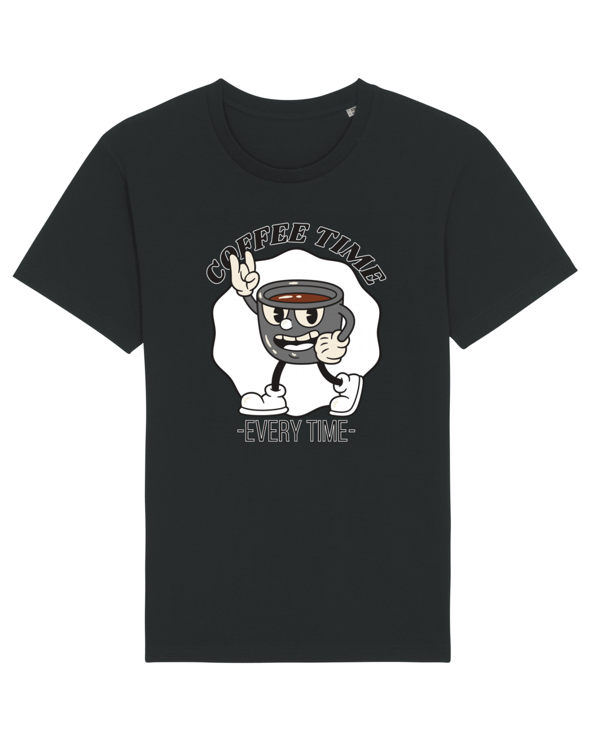 Tricou mânecă scurtă Unisex Rocker Black
