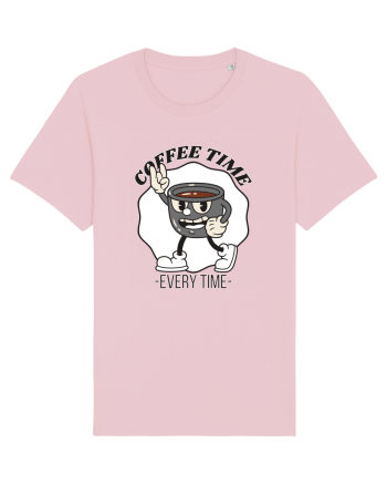 Coffee Time Every Time Cotton Pink