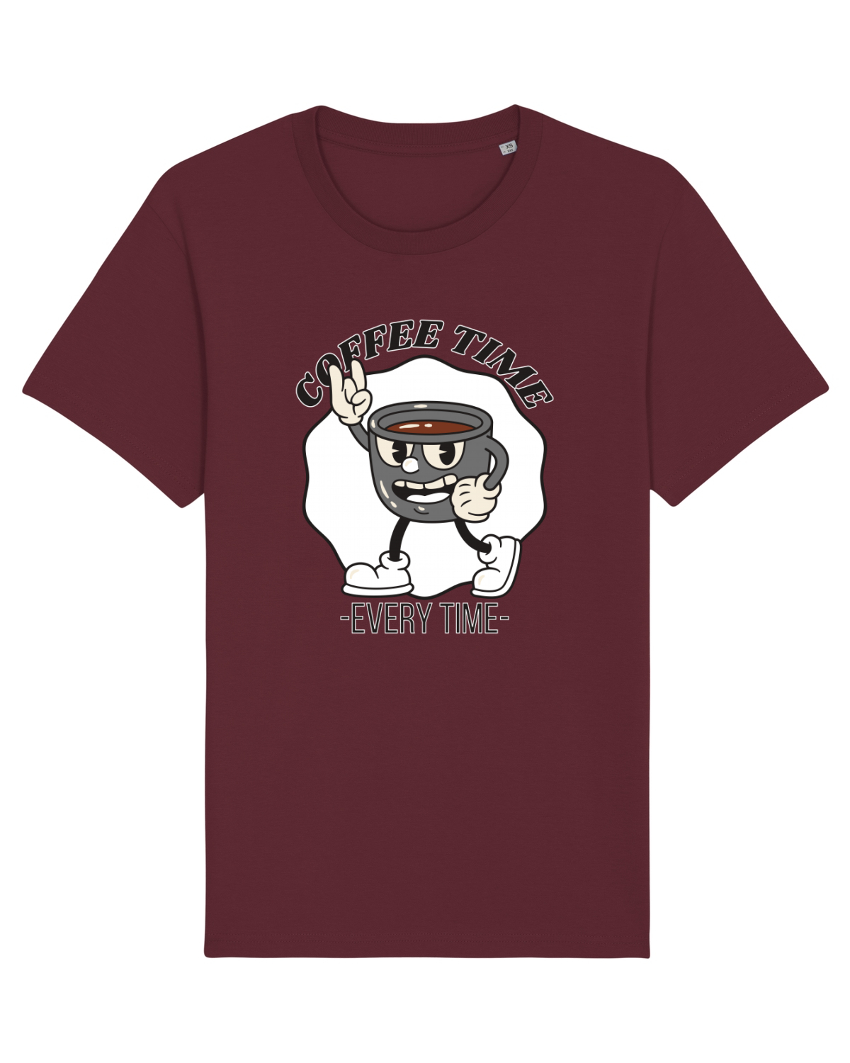 Tricou mânecă scurtă Unisex Rocker Burgundy