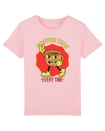 Coffee Time Every Time Cotton Pink