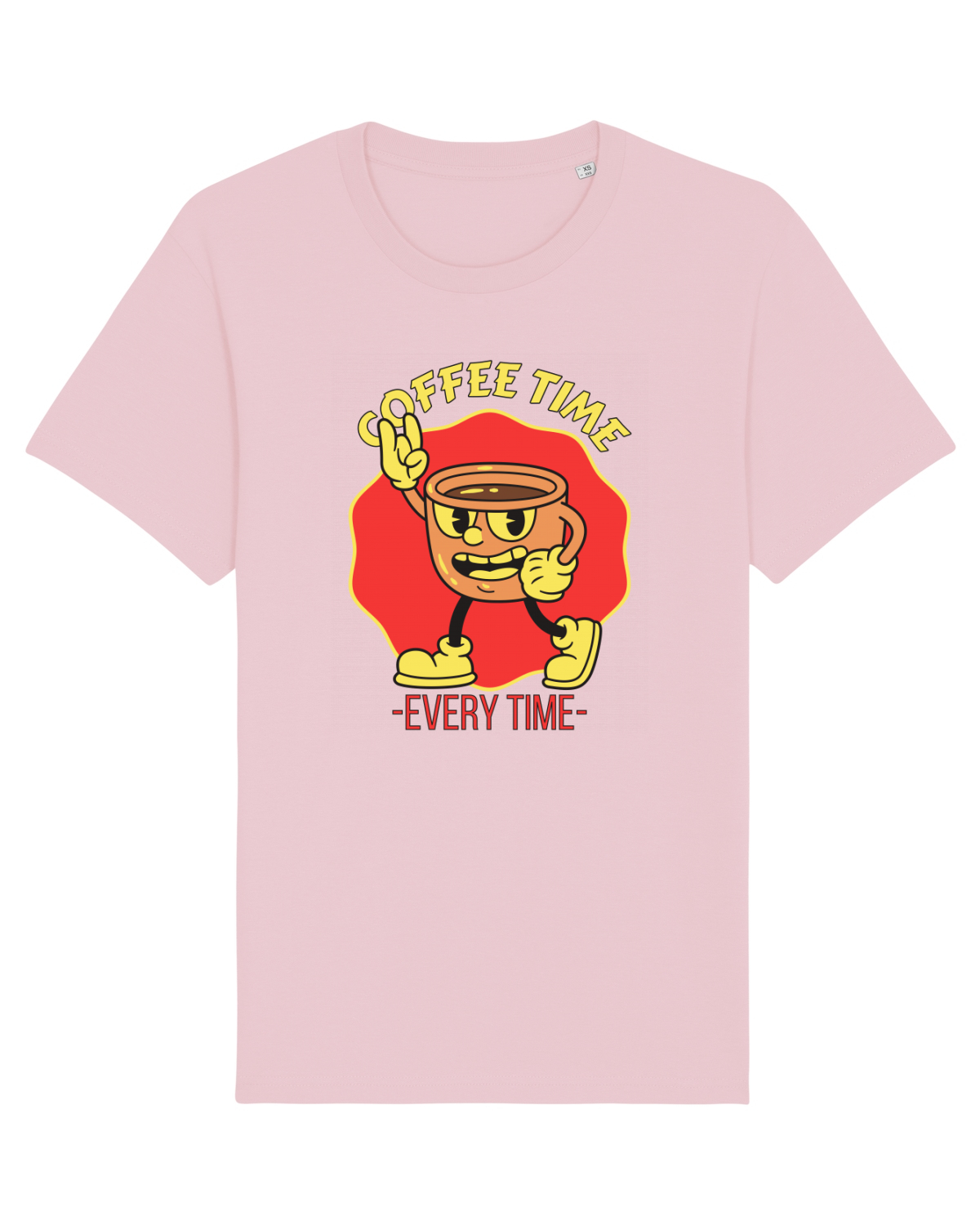 Tricou mânecă scurtă Unisex Rocker Cotton Pink