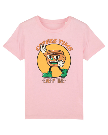 Coffee Time Every Time Cotton Pink
